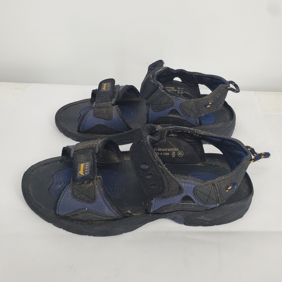 Cross Trekkers Sandals Mens 10.5M Black Blue Sling Back Hiking Outdoor Shoes main image 4